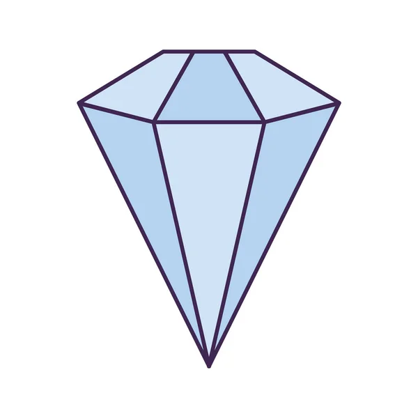 Ilustración diamante azul — Vector de stock