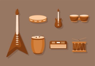 yedi müzik enstrümanı