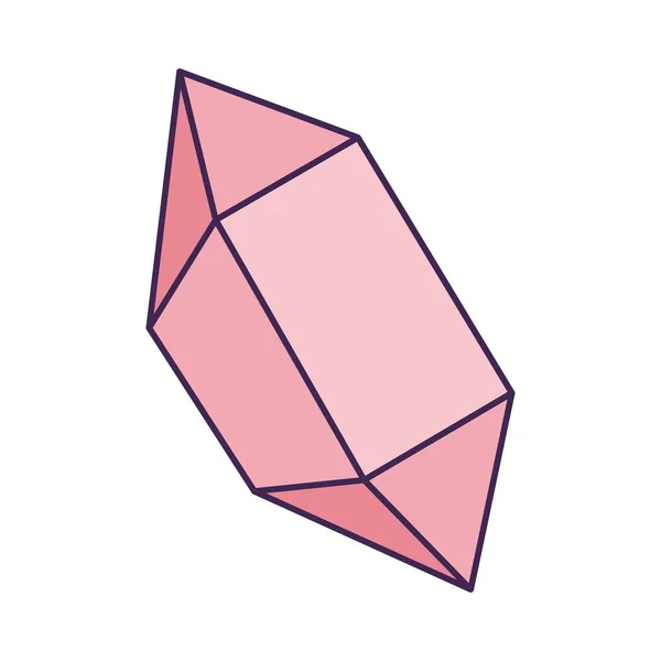 Рожевий магічний кристал — стоковий вектор