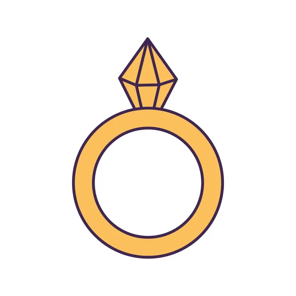 Guld ring design — Stock vektor