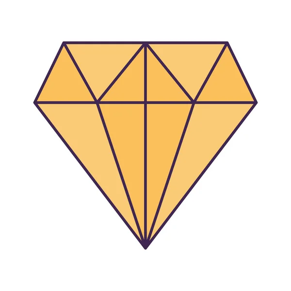 Diseño de diamante amarillo — Vector de stock