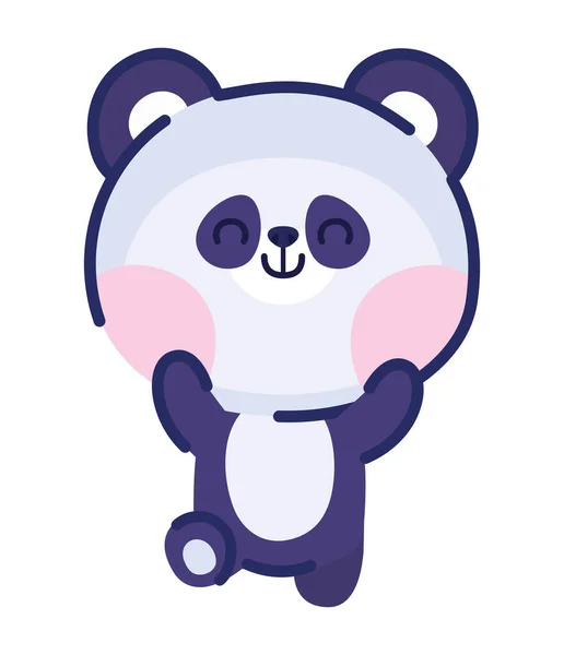 Projeto panda feliz — Vetor de Stock