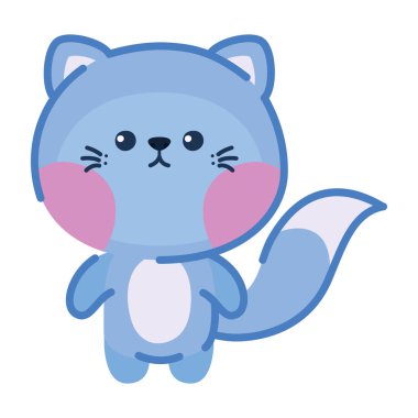 mavi kedi tasarımı