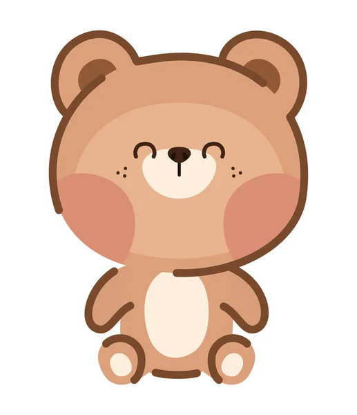 Šťastný design medvěda — Stockový vektor