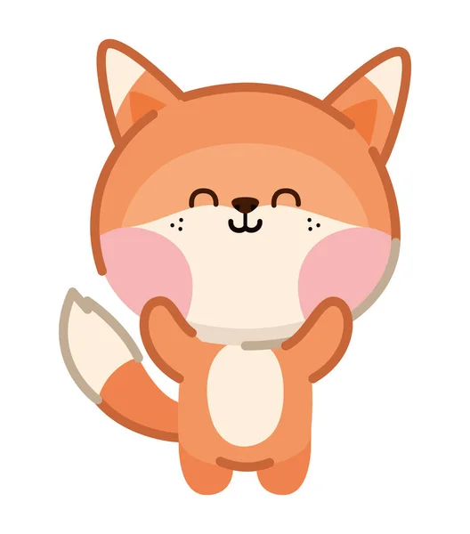 Happy fox design — Stock Vector