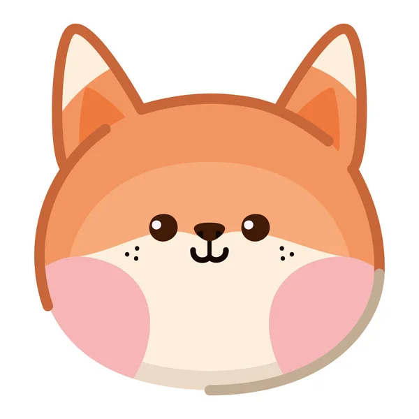 狐狸脸的设计 — 图库矢量图片