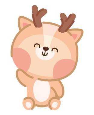 Mutlu ren geyiği tasarımı