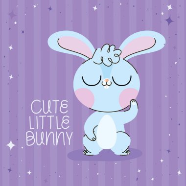 Sevimli küçük tavşan tasarımı