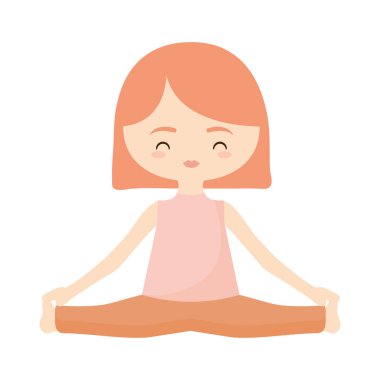 yoga kız simgesi