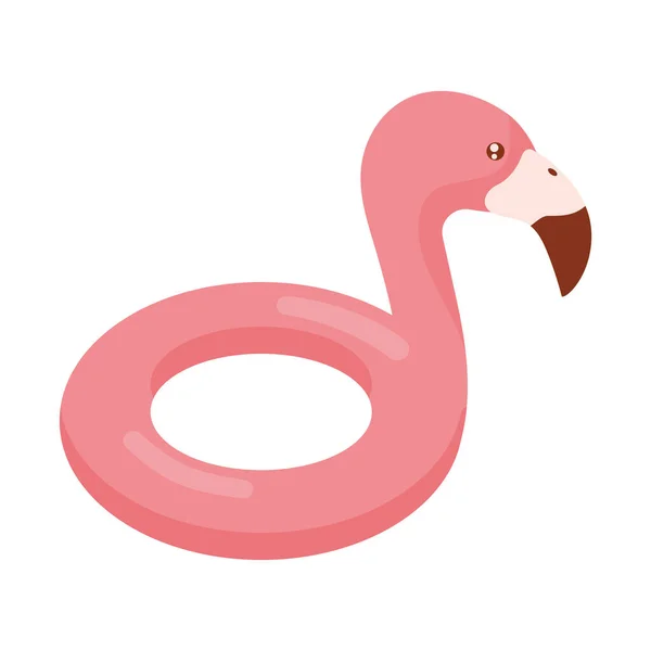 Roze Flamingo Float — Stockvector