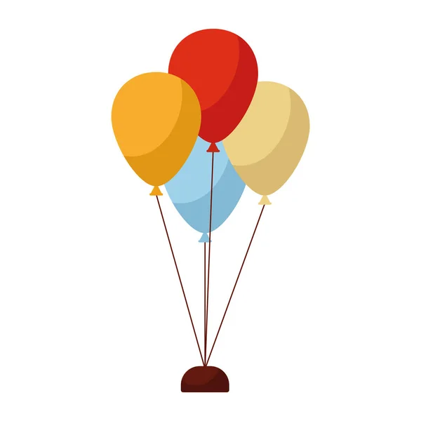 Farbige Luftballons — Stockvektor