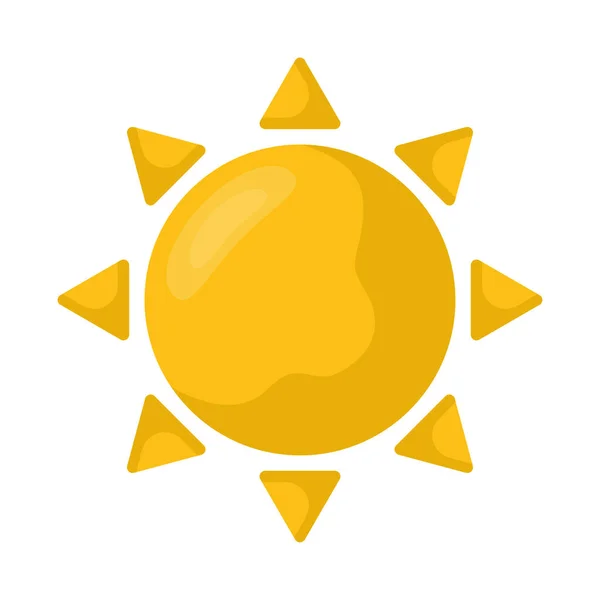 Design soleil jaune — Image vectorielle