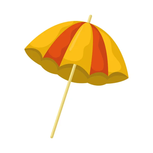 Beach umbrella illustration — Stock Vector