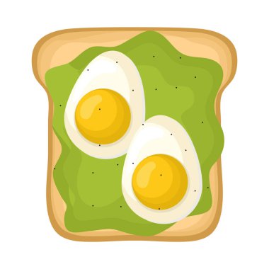 Yumurta ve avokado tostu.