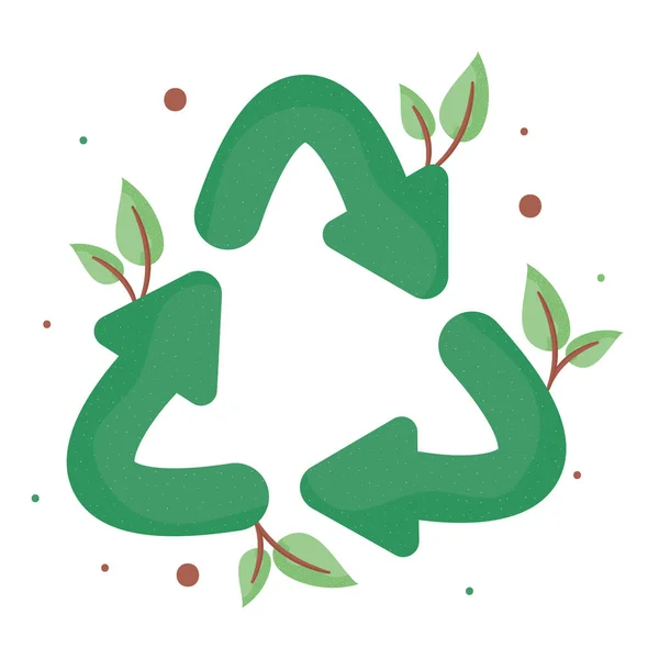 Recykling symbol projektu — Wektor stockowy