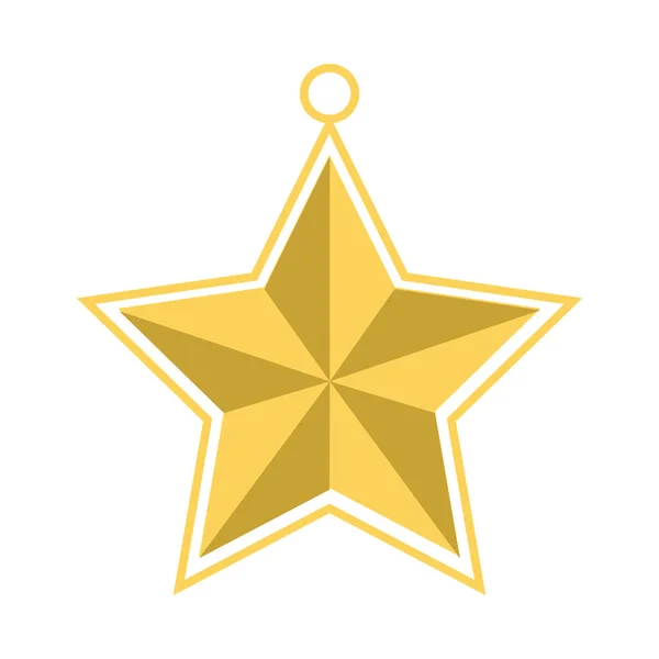 Arany csillag design — Stock Vector