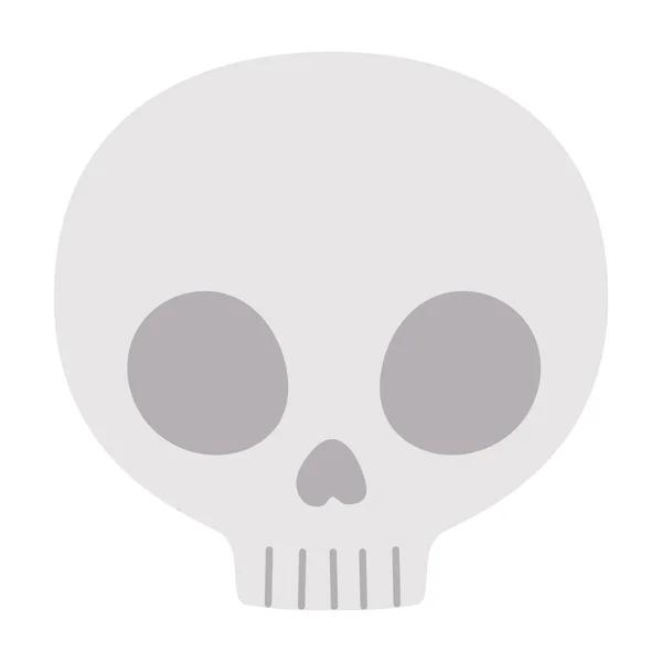 Head skull icon — Vetor de Stock