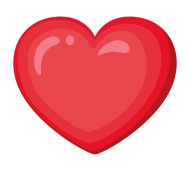 parlak kırmızı kalp