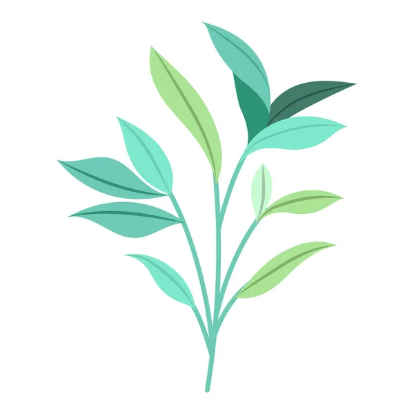 漂亮的绿色茎 — 图库矢量图片