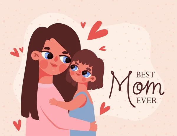 Mejor mamá nunca — Vector de stock