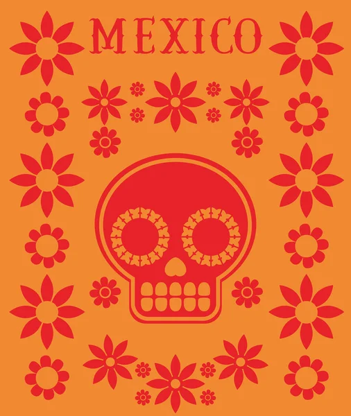 Ghirlanda messicana arancione — Vettoriale Stock