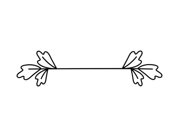 Feuille diviseur illustration — Image vectorielle