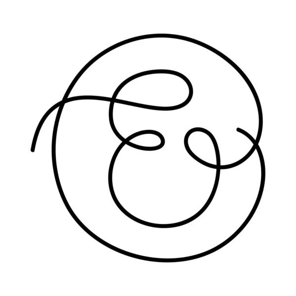 Carta E design de símbolo — Vetor de Stock