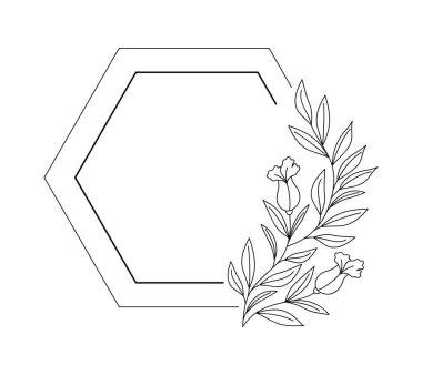 Lüks altıgen çerçeve