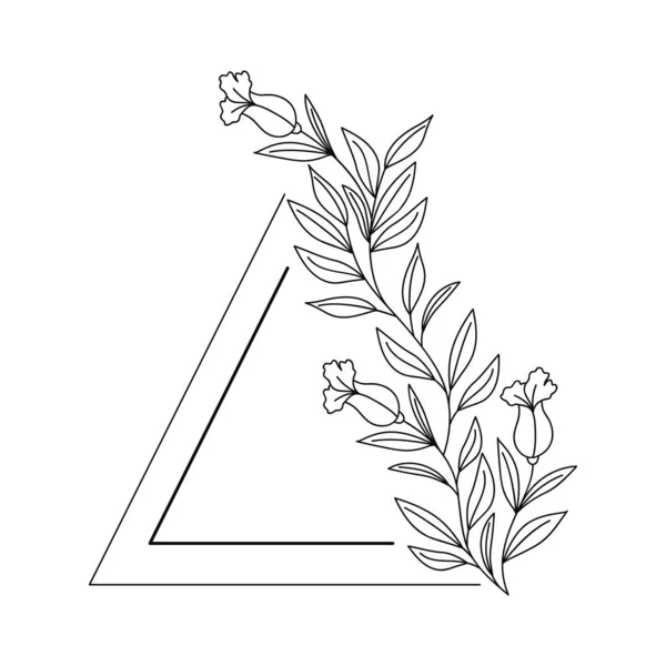 贅沢な三角形のフレーム — ストックベクタ