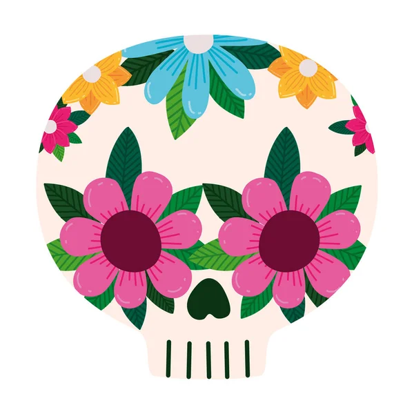 Decorative skull icon — Image vectorielle