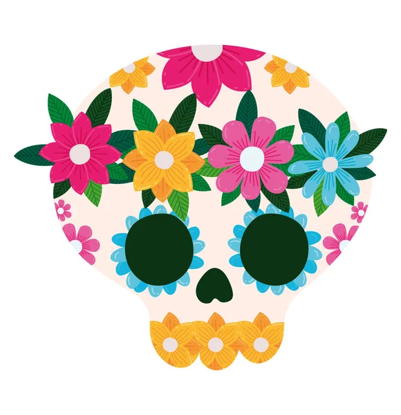 Decorative skull illustration — Image vectorielle