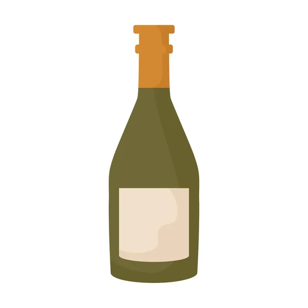 Conception bouteille de vin — Image vectorielle