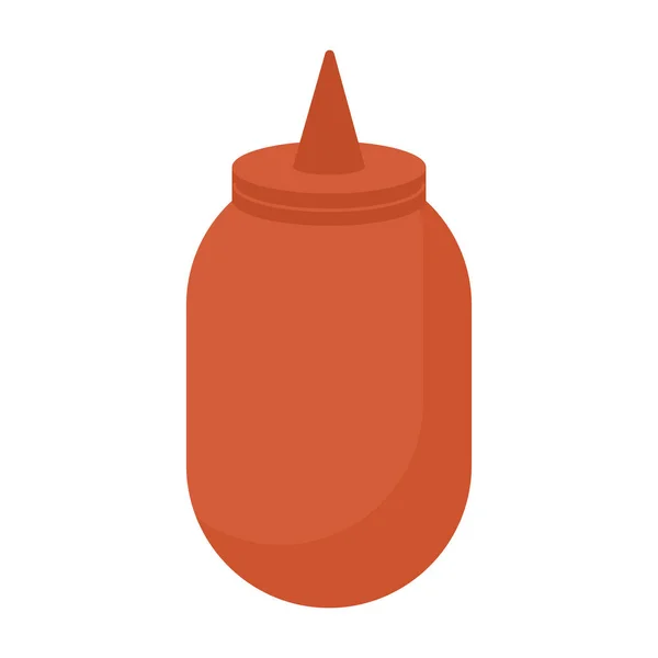 Ketchup bottle illustration — Image vectorielle