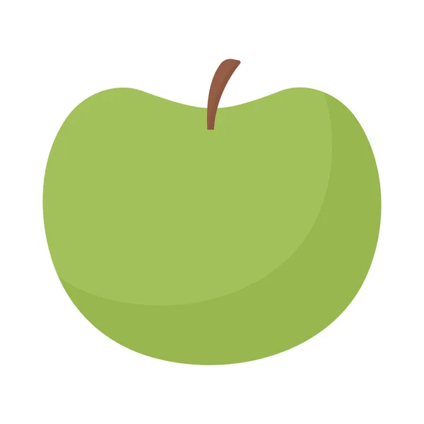 Green apple illustration — Stock Vector