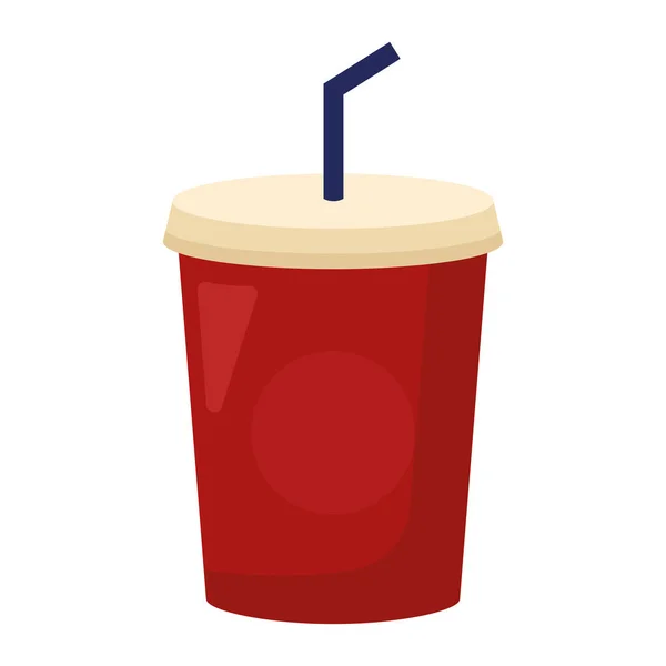 Red drink design — Stock Vector