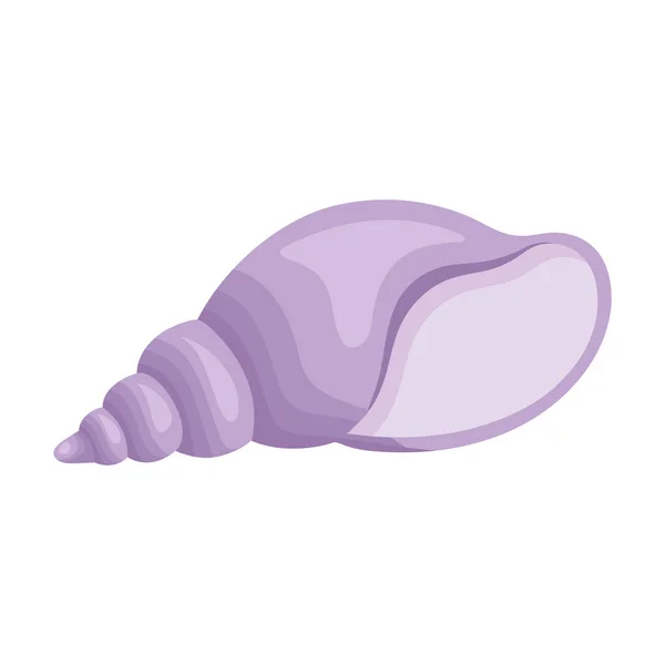 Purple seashell design — 스톡 벡터