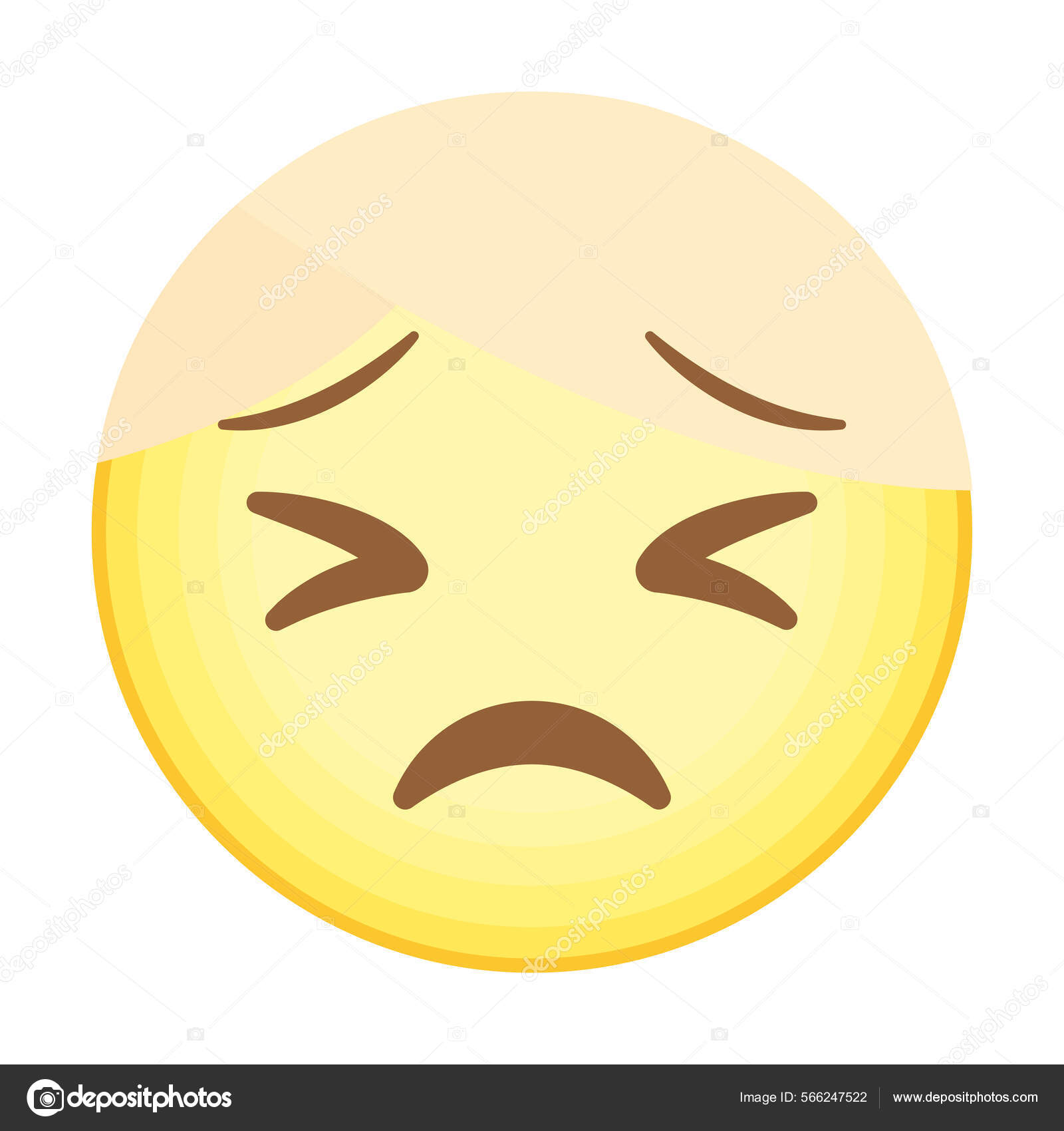 Yellow scared emoji Stock Vector Image by ©grgroupstock 566247522