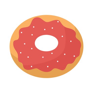 pembe donut illüstrasyonu