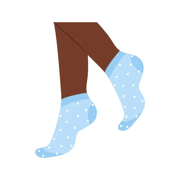 Indigo socks pair — Image vectorielle