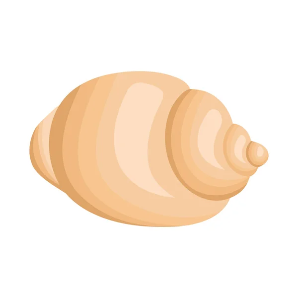 Yellow seashell design — Image vectorielle