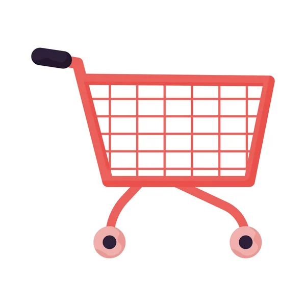 Red shopping cart — Stock Vector