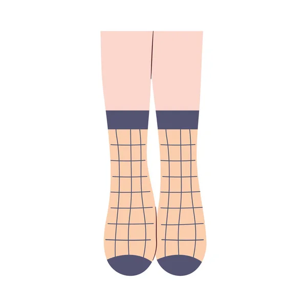 Paire de chaussettes rayées — Image vectorielle