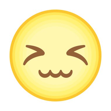 sarı sevimli emoji