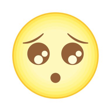 Ürkütücü sarı emoji