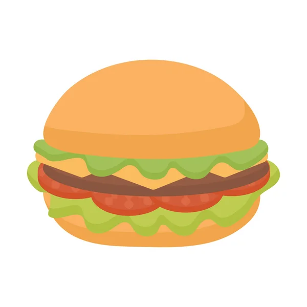 Große Burger-Illustration — Stockvektor