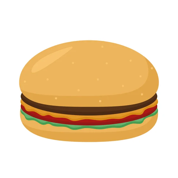 Amrican burger illustration — Stockvektor