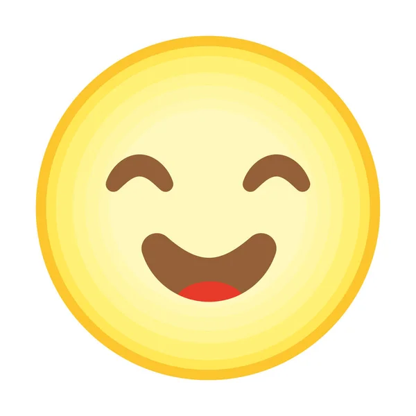 Emoji feliz amarelo —  Vetores de Stock