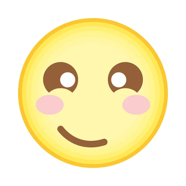 Emoji jaune rincé — Image vectorielle