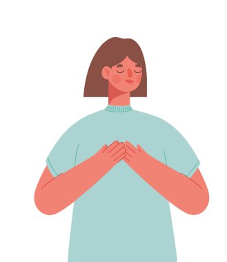 peaceful woman design