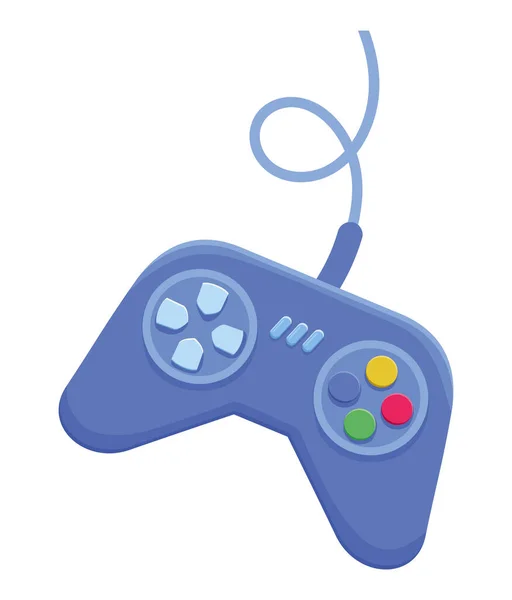 青いビデオゲームコントロール — ストックベクタ